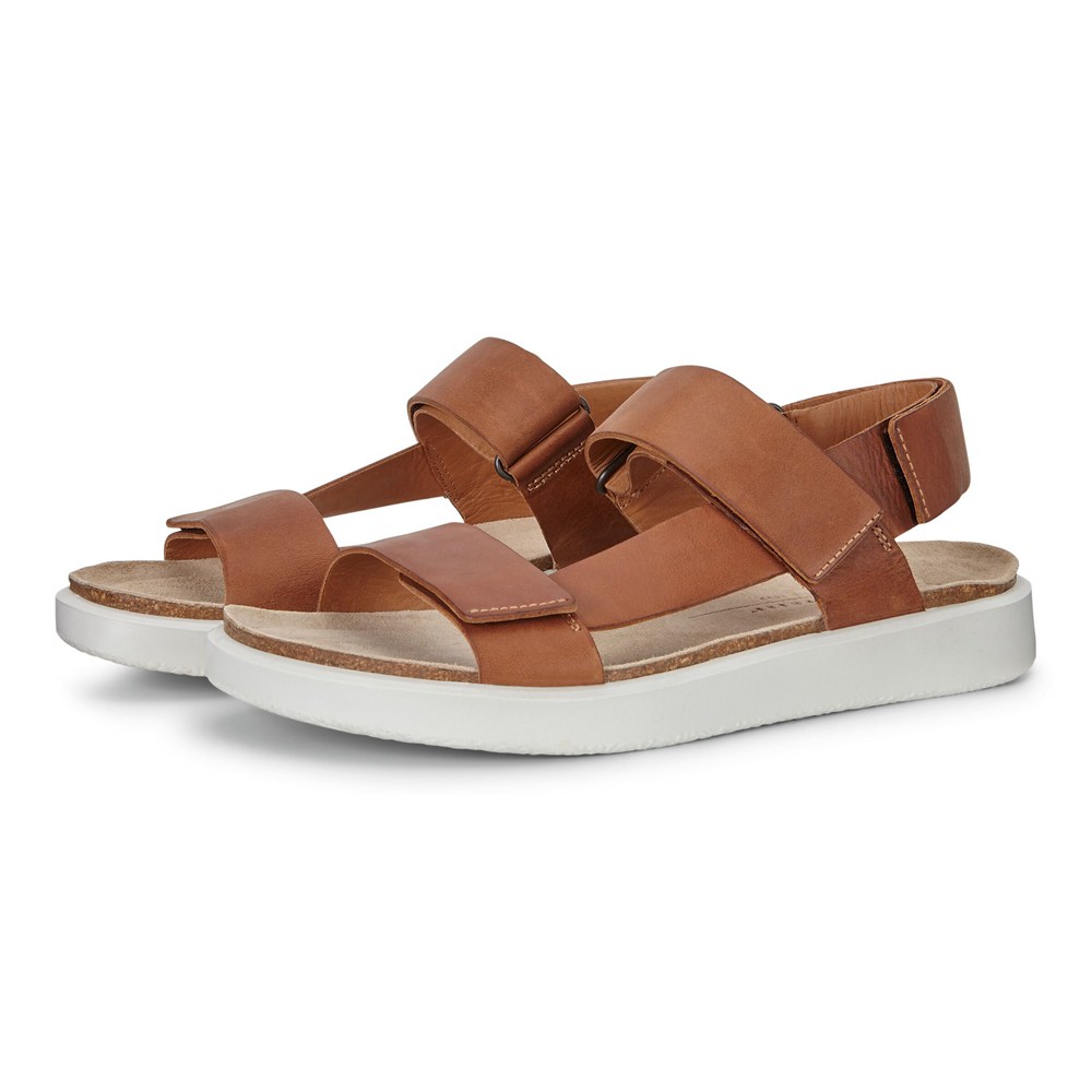 Sandalias Hombre - ECCO Corksphere Flat - Marrom - WOA468172